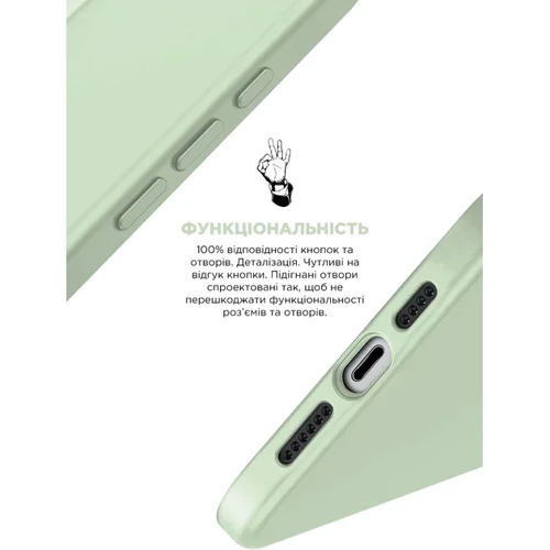 Чехол для iPhone ArmorStandart ICON2 MagSafe Soft Mint for iPhone 15 Pro Max (ARM77014): Цвет зеленый