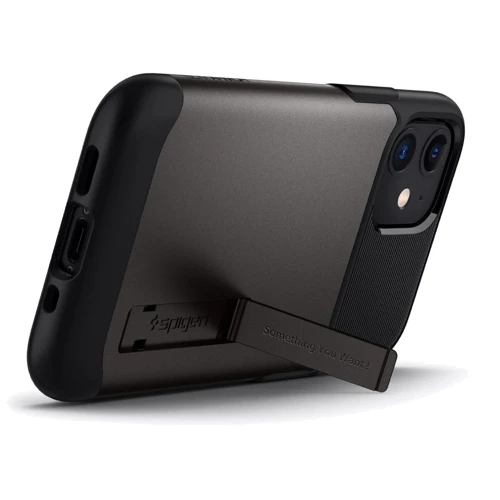 Чехол для iPhone Spigen Slim Armor Gunmetal (ACS01546) for iPhone 12 mini: Тип чехла накладка на заднюю часть