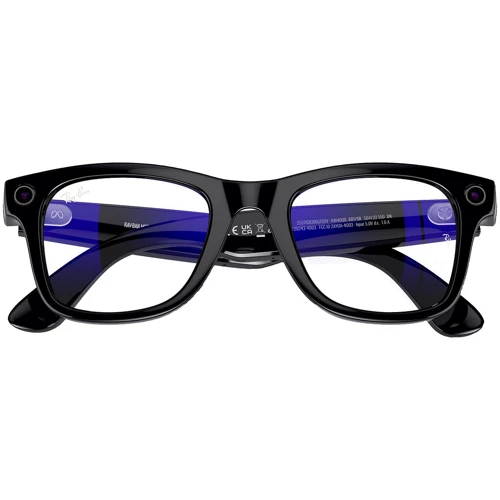 Смарт-очки Ray-Ban Meta Wayfarer Shiny Black Clear with Blue-Violet Light Filter size L (RW4008 601/SB 53-22): Тип гаджета Смарт-очки