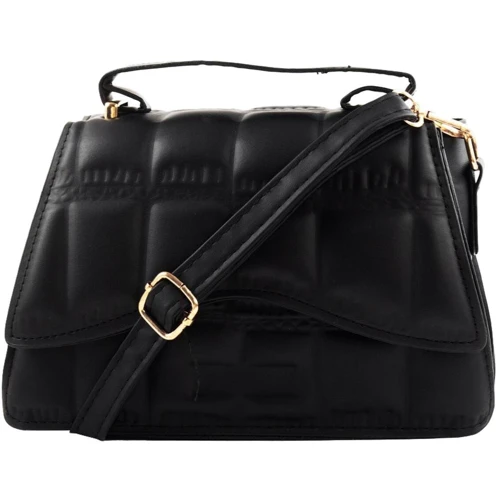 Женская сумка-сэтчел Valiria Fashion черная (5DETAA9245-black): Тип ручки Со съемным ремнем, Плечевой ремень, Короткая ручка