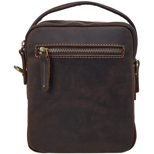 Мужская сумка через плечо Buffalo Bags коричневая (SHIM6050C-brown): Тип ручки Короткая ручка, Плечевой ремень, Со съемным ремнем