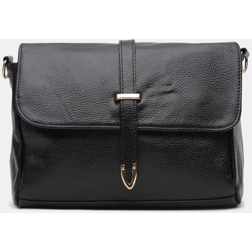 Женская сумка через плечо Borsa Leather черная (K10306-black): Пол Женский