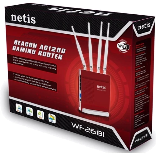 Маршрутизатор Wi-Fi Netis WF2681: Максимальна швидкість 900 Мбіт / с