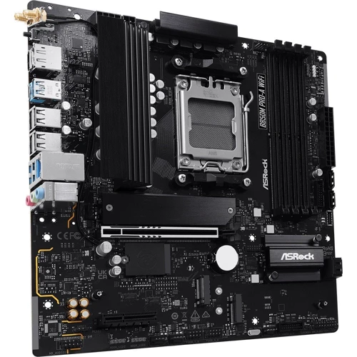 ASRock B850M PRO-A WIFI UA: Роз'єми на задній панелі DisplayPort, HDMI, USB 3.2 Gen 2, USB 2.0, USB Type-C