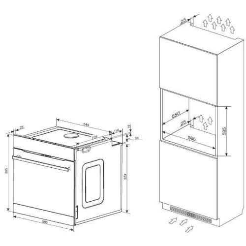 Духовой шкаф электрический Amica ED06208B FINE: Количество режимов нагрева 9