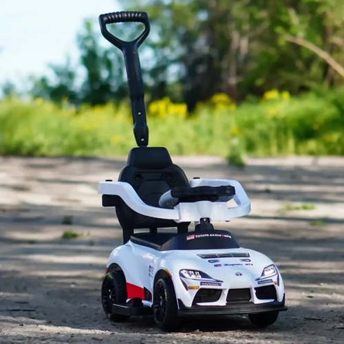 Каталка-толокар 2в1 Bambi Toyota белый (M 6129EL-1)