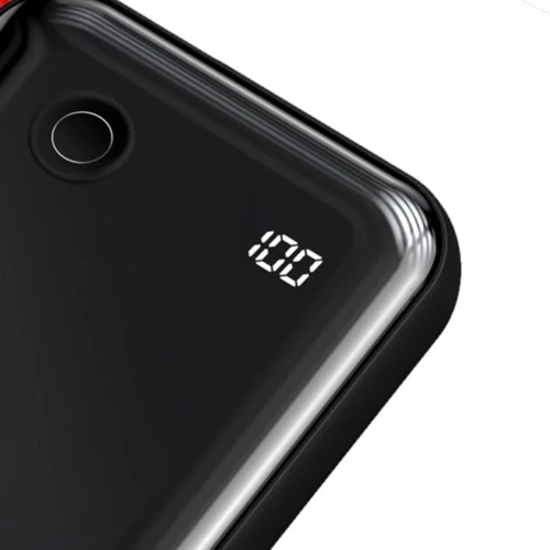 Зовнішній акумулятор Baseus Power Bank 10000mAh Mini S Digital Display 3A з USB-C Cable Black (PPXF-A01): Особливості швидка зарядка, індикатор заряду