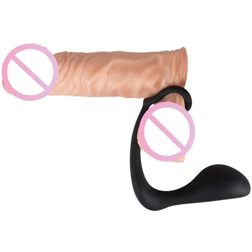 Эрекционное кольцо Black Velvets Ring & Plug