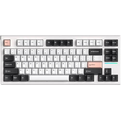 Клавиатура FL Esports FL750 CPM White Olivia Gateron PRO Yellow wireless Three-Mode