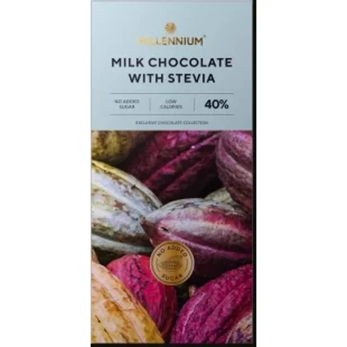 Шоколад Millennium молочний зі стевією 100 г (4820075508906)