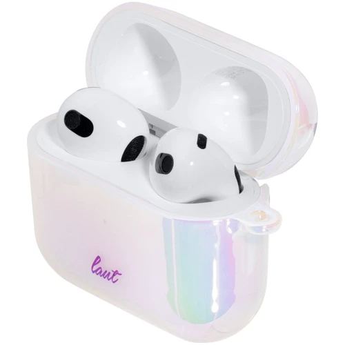 Чехол для наушников LAUT Holo Pearl (L_AP4_HO_W) for Apple AirPods 3 фото 3