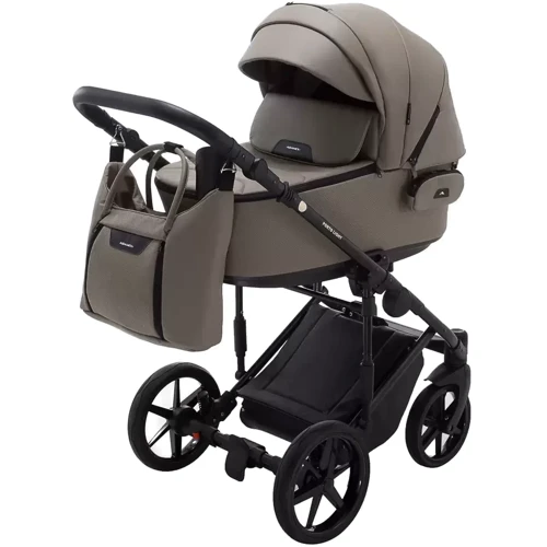 Коляска 2 в 1 Adamex Porto Light Экокожа SA-9 тёмный капучино (625759): Возможность установки люльки есть