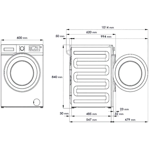 Стиральная машина Beko WTV8612XAW: Тип машины Автомат