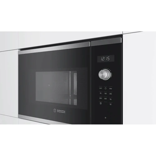 Вбудовувана мікрохвильова піч Bosch BFL554MS0: Колір нержавіюча сталь