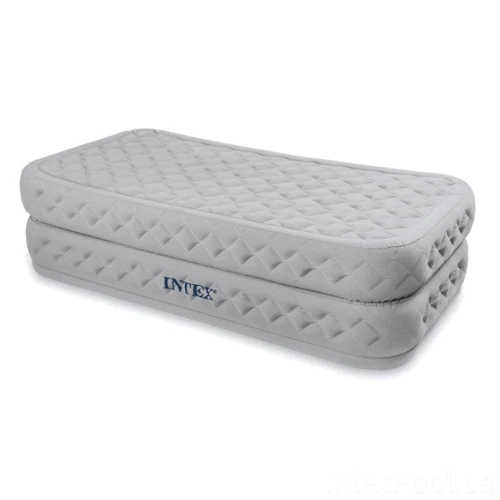 Надувний матрац Надувна ліжко з вбудованим електронасосом Intex Supreme Air-Flow Bed, 99 х 191 х 51 см. (64488): Тип ліжко надувне