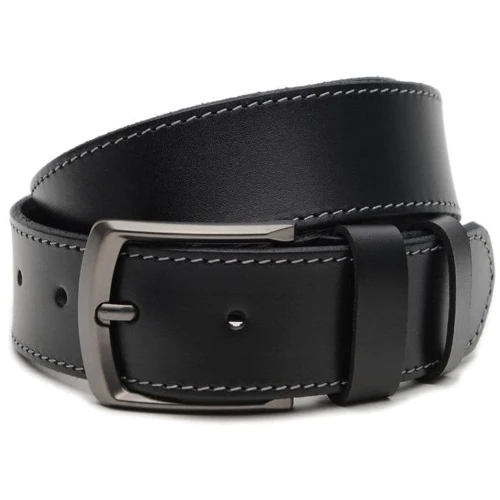 Чоловічий ремінь Borsa Leather чорний (V1115GX38-black)