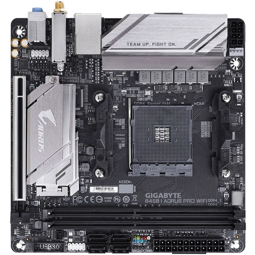 GIGABYTE B450 I AORUS PRO WIFI: Оперативна пам'ять 2xDDR4 3200, до 32 ГБ