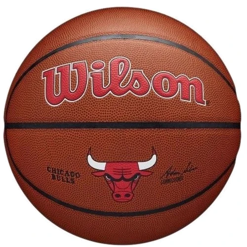 Мяч для игры Wilson NBA TEAM COMPOSITE BSKT CHI BULLS баскетбольный size 7 (WTB3100XBCHI)