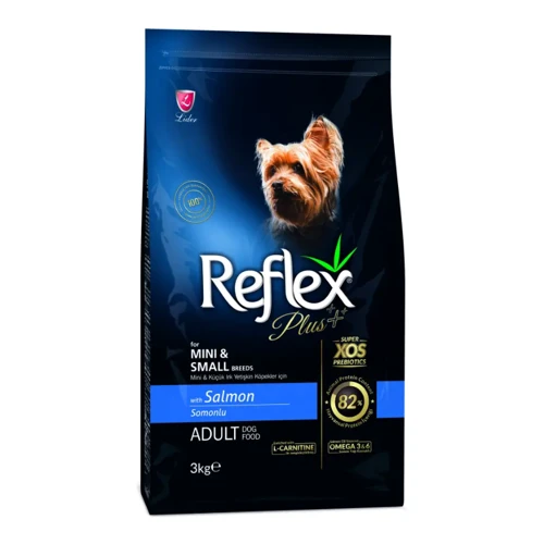 Cухий корм Reflex Plus Adult Dog Food with Salmon For Mini & Small Breeds для собак малих порід з лососем 3 кг