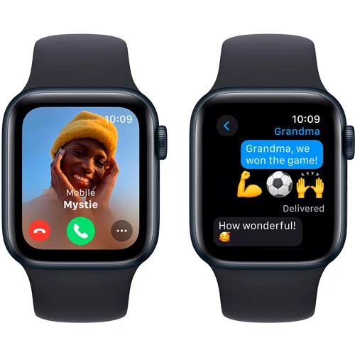 Apple Watch SE 2 2023 40mm GPS Midnight Aluminum Case with Midnight Sport Band - M/L (MR9Y3) UA: Длина ремешка 150-200 мм