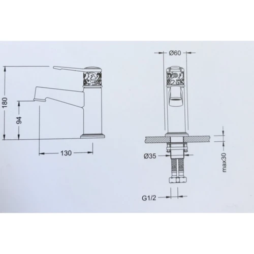Змішувач для раковини Kraus Frida KEF-15701CH