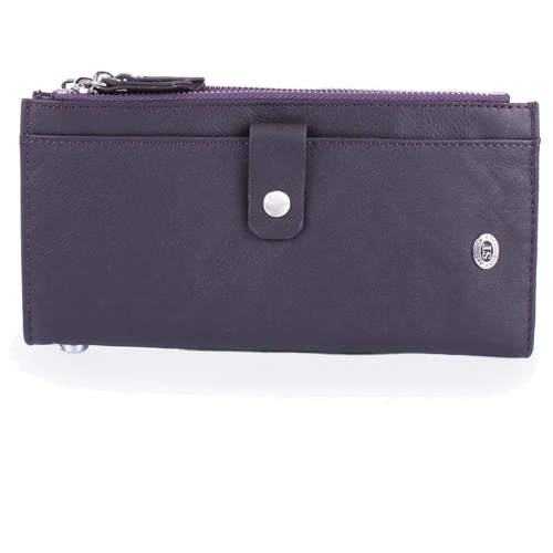 Женский кошелек ST Leather Accessories темно-фиолетовый (NST420-violet) фото 9