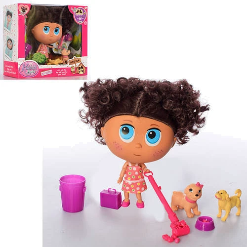 Лялька-пупс із домашньою твариною S+S Toys Дівчинка аксесуари в наборі (BLD290)