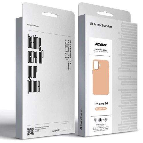 Чехол для iPhone ArmorStandart ICON2 MagSafe Rose Gold for iPhone 16 (ARM80181) фото 9