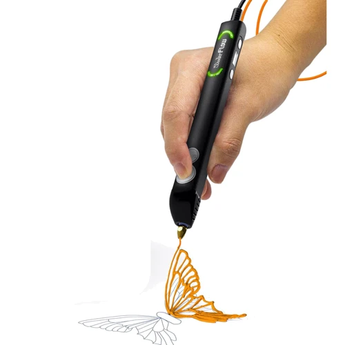 3D-ручка 3Doodler Start Flow для профессионального пользования - синяя 8 стержней, аксессуары (FLOW-INTL) фото 4