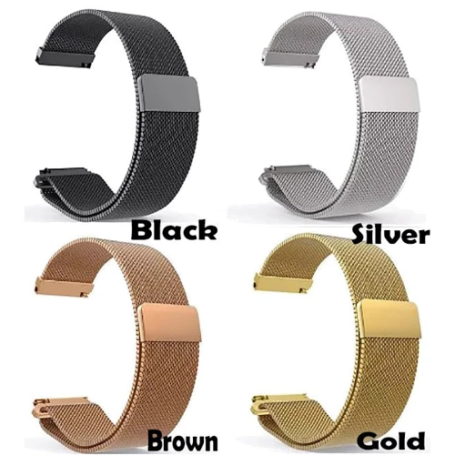 Ремінець BeCover Milanese Style 22mm Brown для Xiaomi iMi KW66/Mi Watch Color/Haylou LS01/Watch S1 Active (707744) фото 5