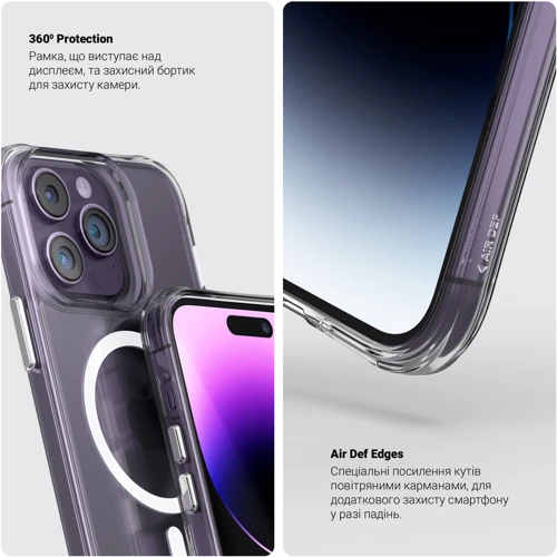 Чохол для iPhone ArmorStandart Clear Magsafe Transparent для iPhone 14 Plus (ARM68054): Матеріали Силикон