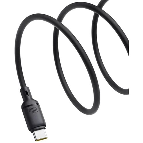 Кабель Baseus USB Cable to USB-C Silky Series 100W 1m Black (P10377703113-00): Длина 1 м