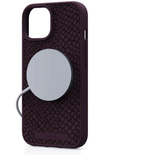 Чохол для iPhone Njord Salmon Leather MagSafe Case Rust (NA53SL03) для iPhone 15 Pro: Колір бордовый