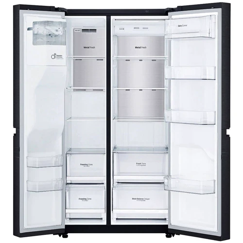 Холодильник Side-by-Side LG GSL760MCDV: Объем холодильной камеры, л 405