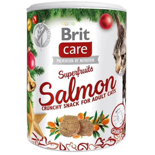 Рождественские лакомства для кошек Brit Care Cat Superfruits лосось и облепиха 100 г (8595602558568)