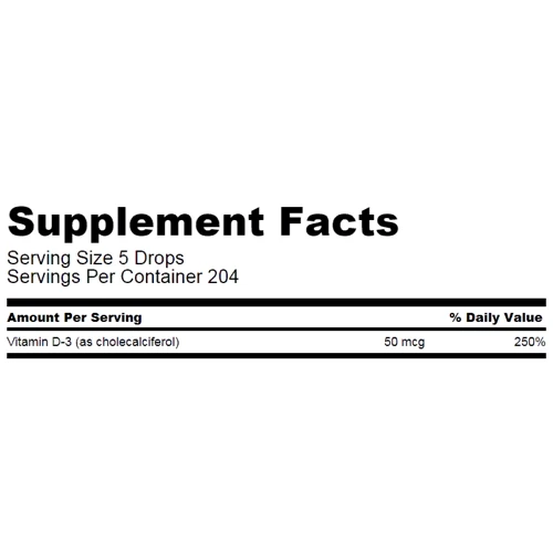 Swanson, Vitamin D3 Liquid Drops 50 mcg 29.6 ml (SWA-11368): Форма випуску рідина