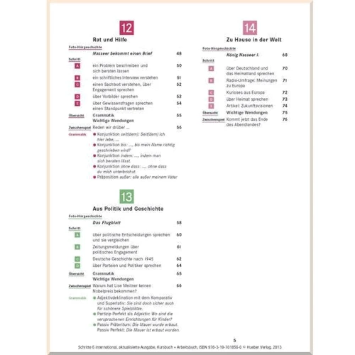 Schritte international 6: Kursbuch und Arbeitsbuch mit Audio-CD und interaktiven Übungen: Кількість сторінок 184