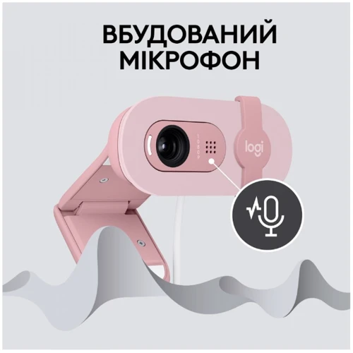 Logitech Brio 100 Full HD Webcam Rose (960-001623) фото 4