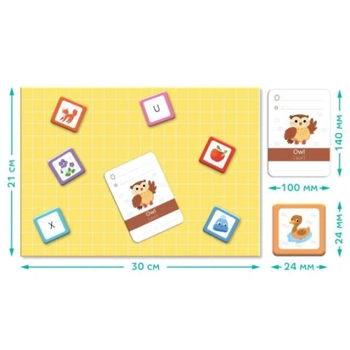Розвиваюча магнітна гра Англійська Азбука DoDo 200214