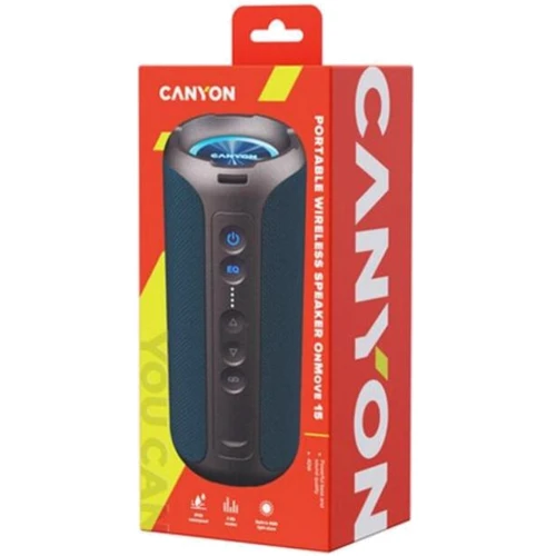 Акустика Canyon OnMove EQ 15W Dark Blue (CNE-CBTSP15BK): Выходная мощность 40 Вт
