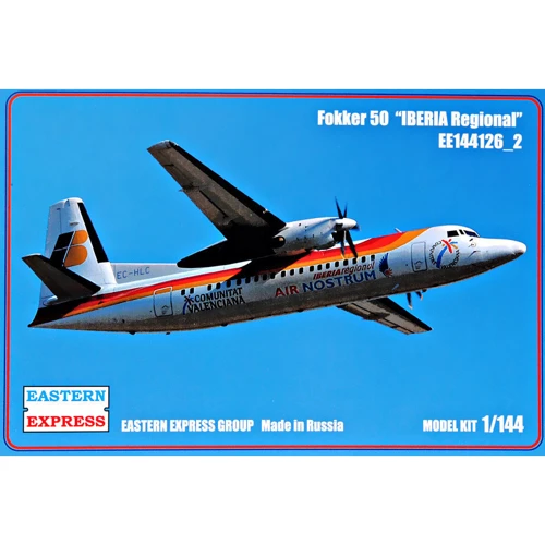 Пассажирский самолет Eastern Express Fokker 50 IBERIA Regional