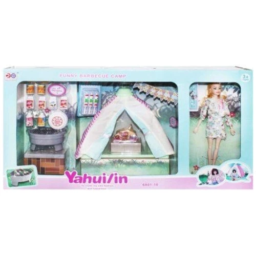 Игровой набор Zunchen Кемпинг кукла и палатка (6801-10)
