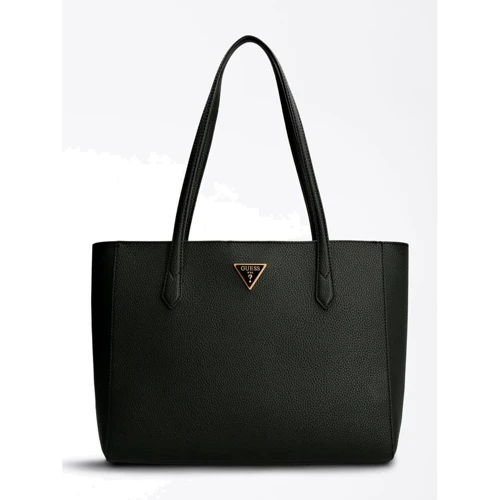 Женская сумка тоут Guess Downtown Chic Turnlock Tote черная (HWVB8385230-BLA)