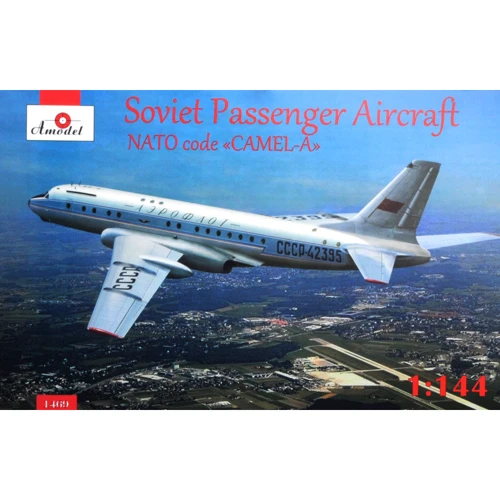 Модель Amodel Советский пассажирский самолет Туполев Ту-104, Аэрофлот (AMO1469): Производитель AMODEL