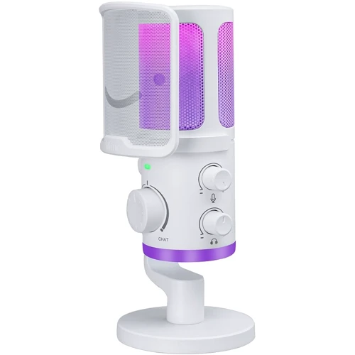 Конденсаторный USB микрофон Fifine AM6 White: Способ подключения Проводной