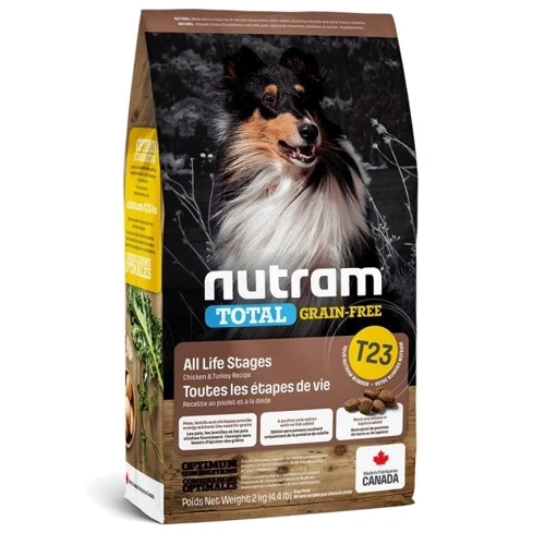 Сухий корм для собак Nutram Total GF з куркою та індичкою 2 кг (T23_(2kg))