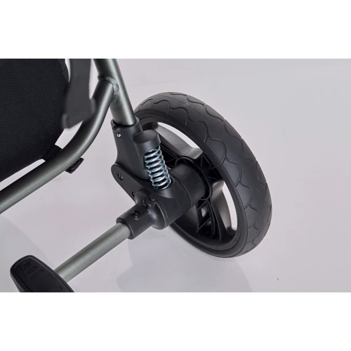 Прогулянкова коляска Baby Design WAVE 2021 (117 GRAPHITE): Матеріал коліс резина