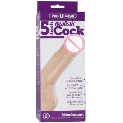 Фаллоимитатор для страпона 5 Vac-U-Lock, 11x4 см