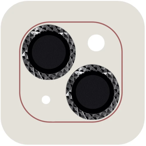 Защитное стекло для iPhone Epik Metal Shine Black/Midnight for Camera iPhone 15 / 15 Plus