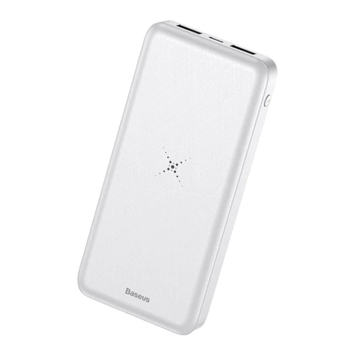 Внешний аккумулятор Baseus Power Bank 10000mAh Wireless Charger M36 White (PPALL-M3602): Кабели/переходники для смартфонов в комплекте micro USB